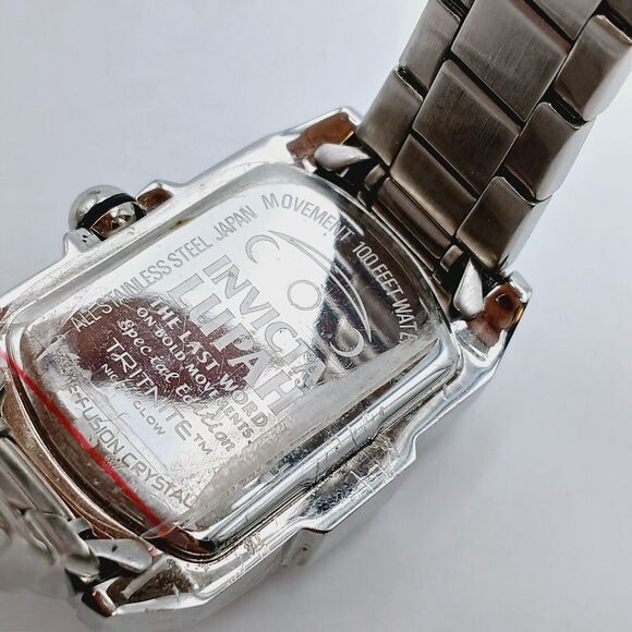 INVICTA Special Edition LUPAH 18645 Stainless Steel Rectangle Dial Watch Discont - Picture 15 of 16